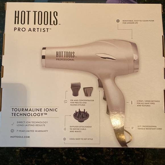 Hot Tools™️ Professional Pro Artist™️ 2400 Turbo Ionic™️ Hair Dryer, NWT in Box - Picture 5 of 5